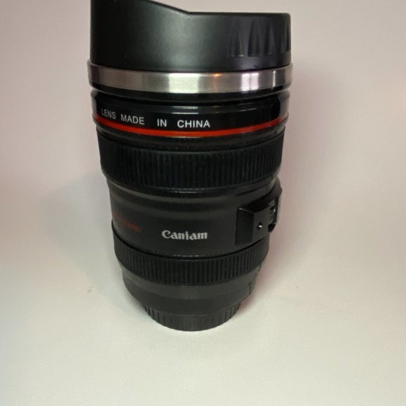 Camera Lens Thermos Travel Tea Coffee Mug Cup - Picture 1 of 5
